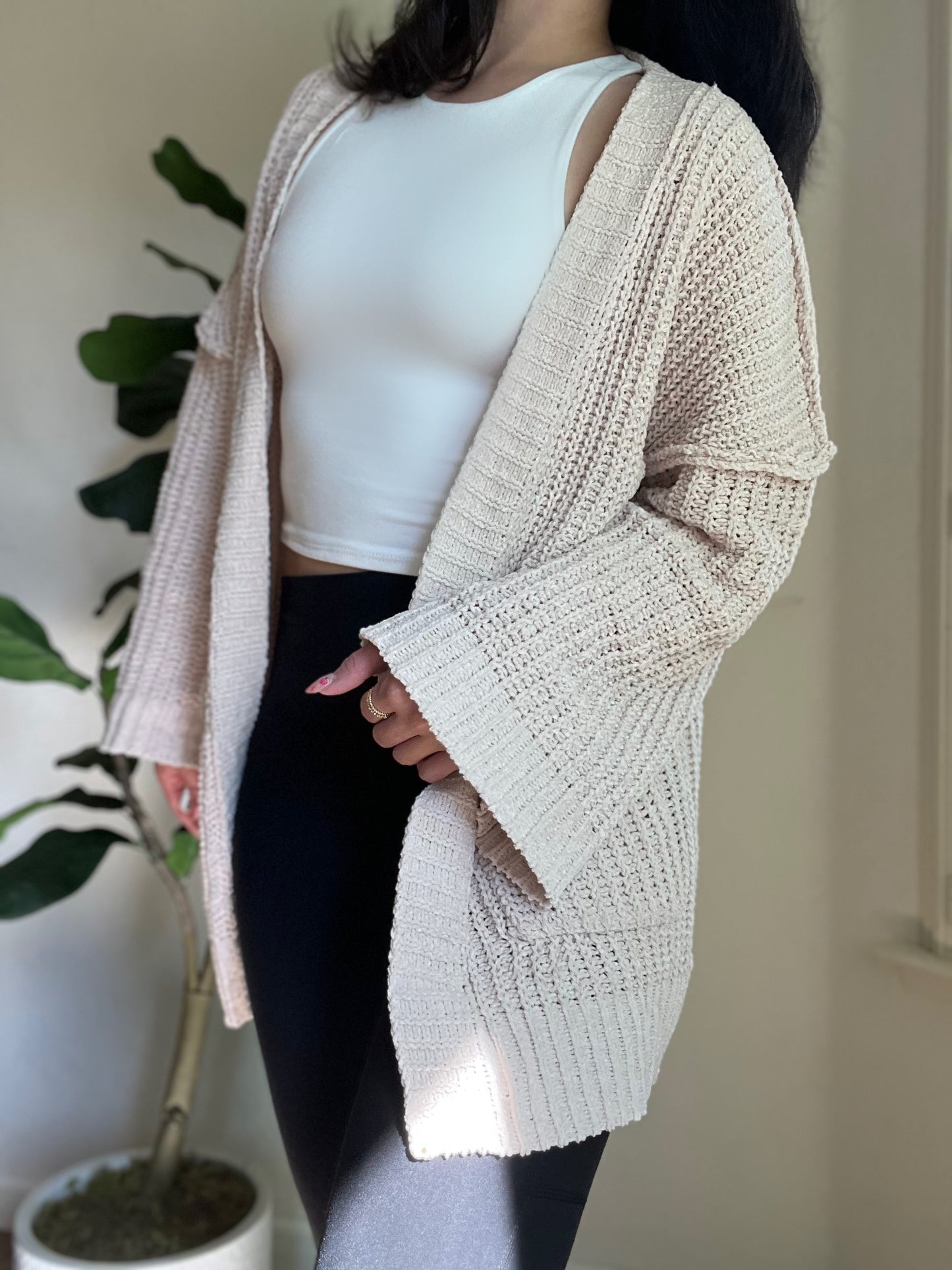 Cream Knit Cardigan