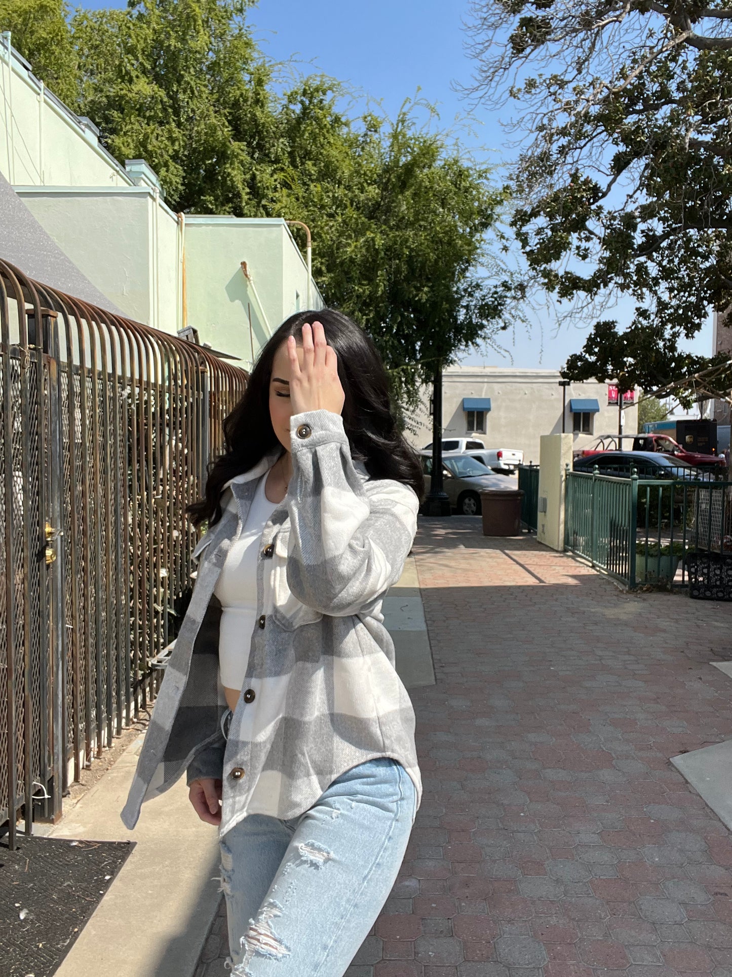 Grey Shacket
