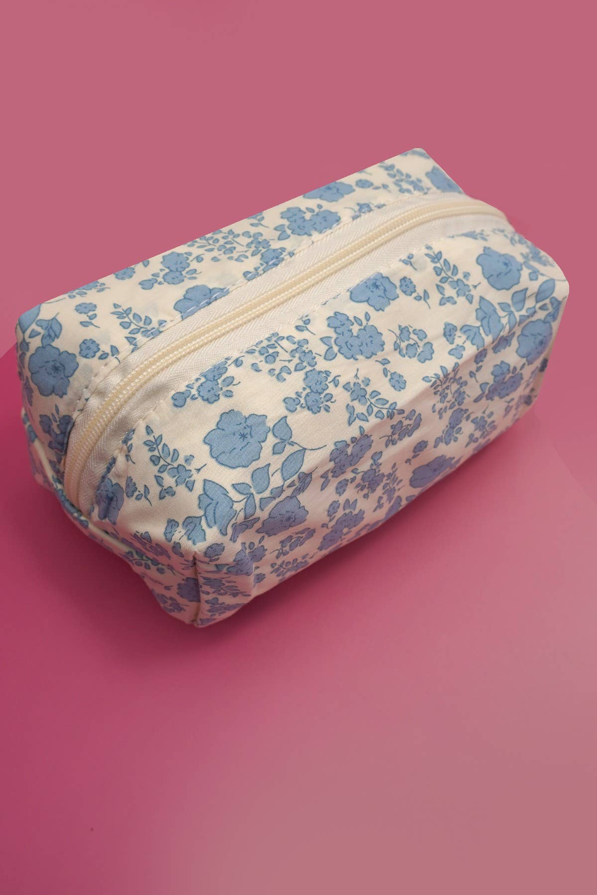 Blue floral pouch