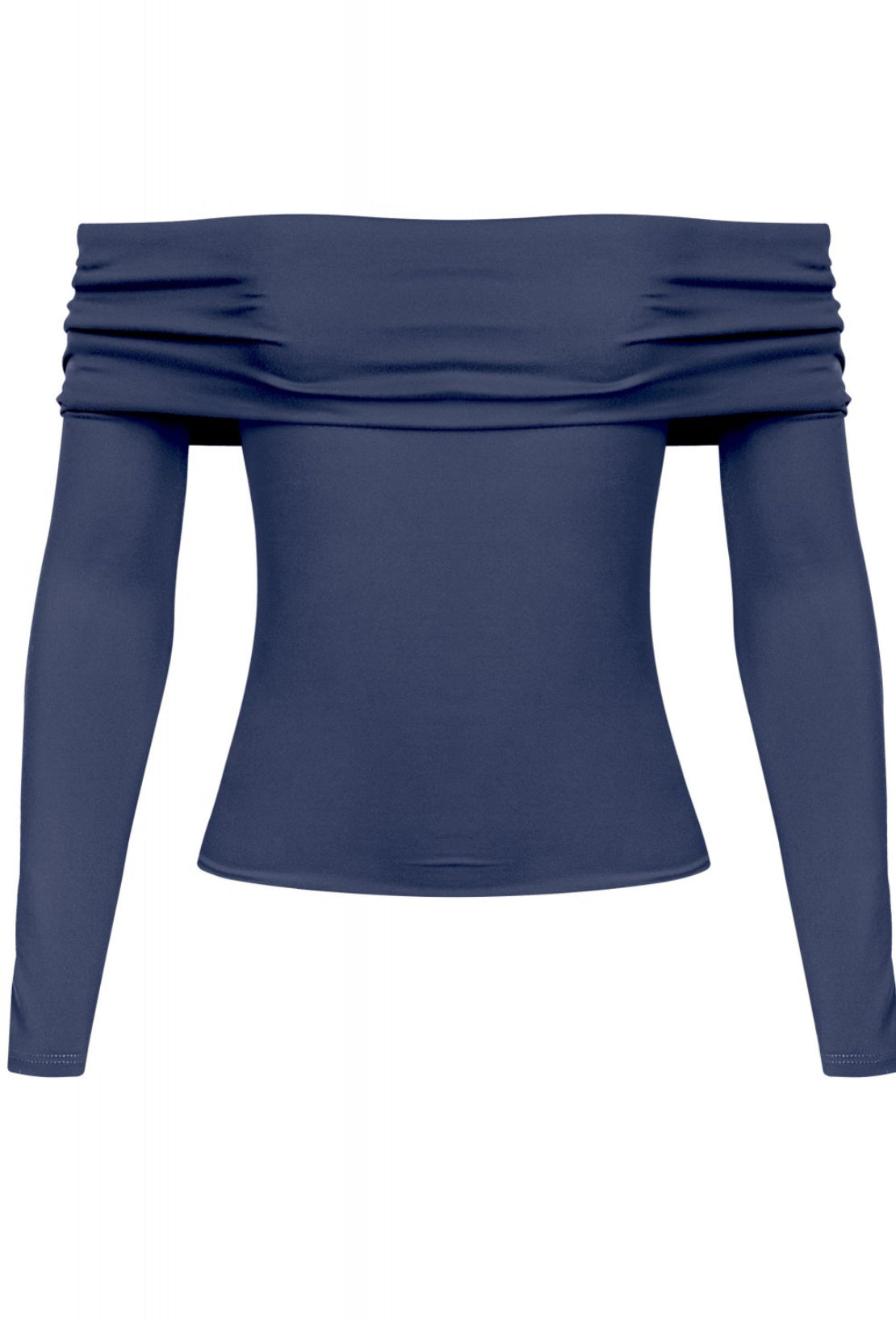 Navy Off The Shoulder Top