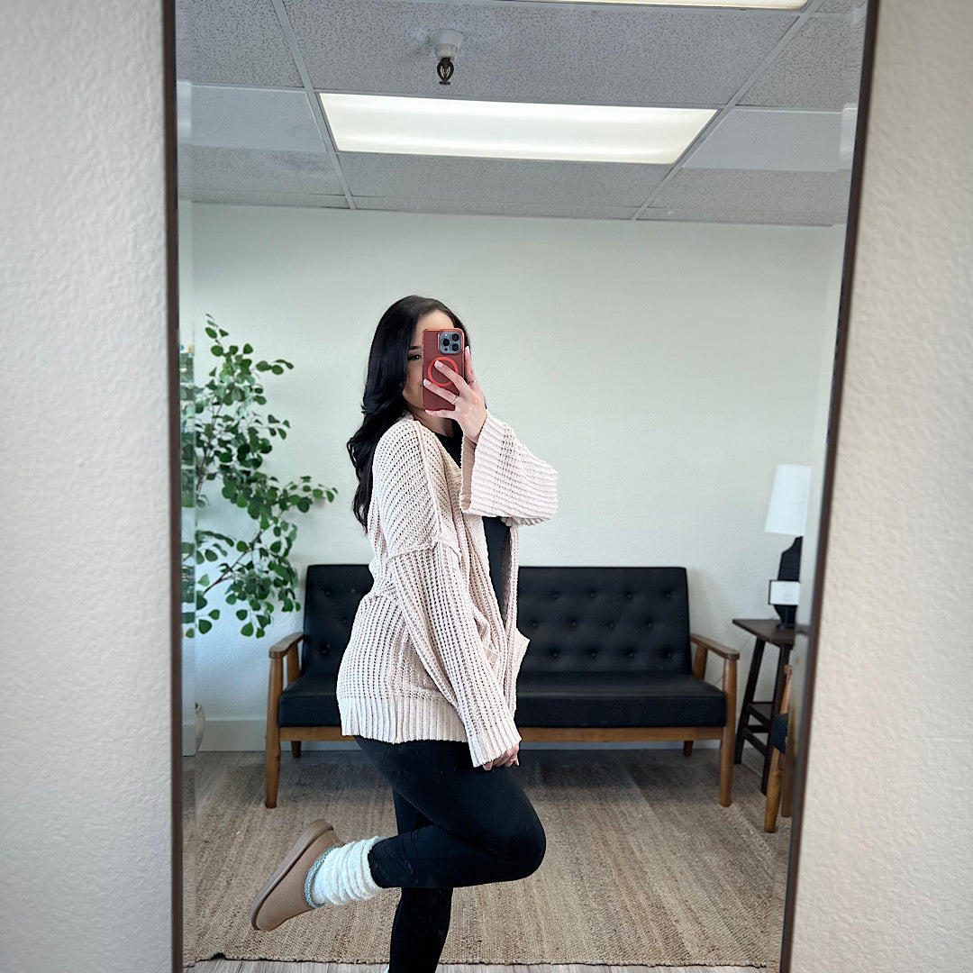 Cream Knit Cardigan