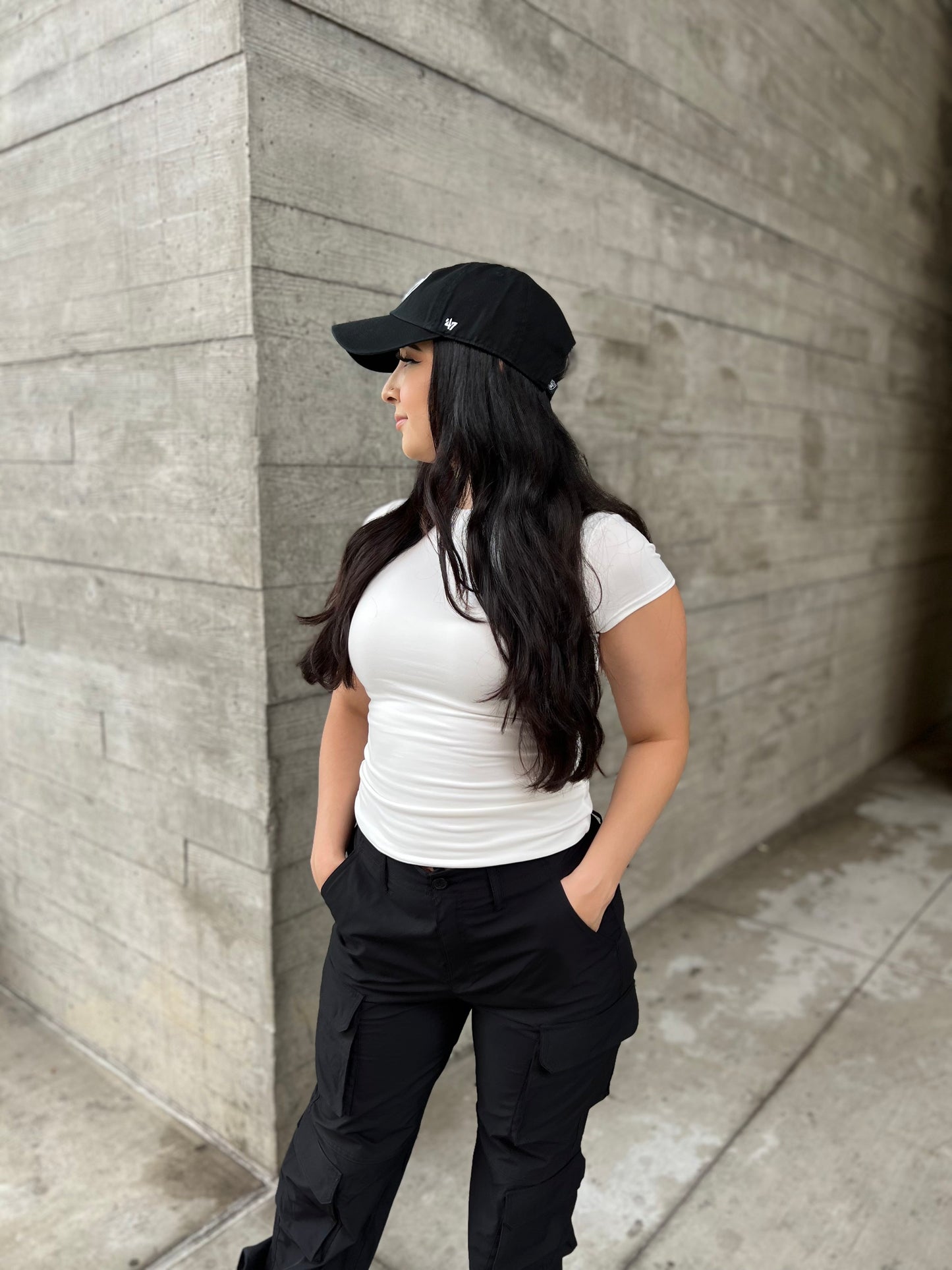 Double Lined White T-Shirt
