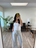 Heather Grey Draw String Pants