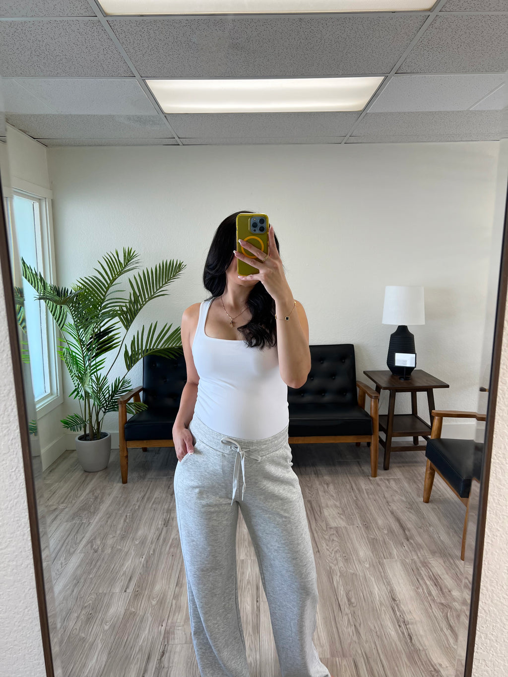 Heather Grey Draw String Pants