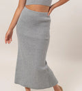 Heather Grey Knit Skirt
