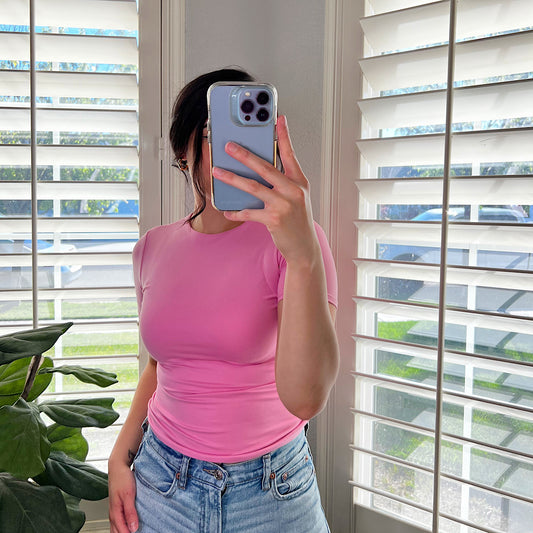 Pink Double Layered Top