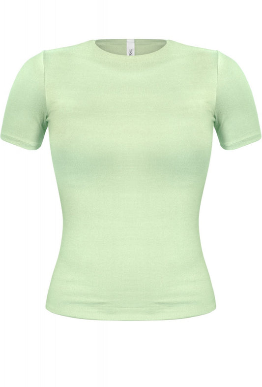 Green Short Sleeve Double Layered